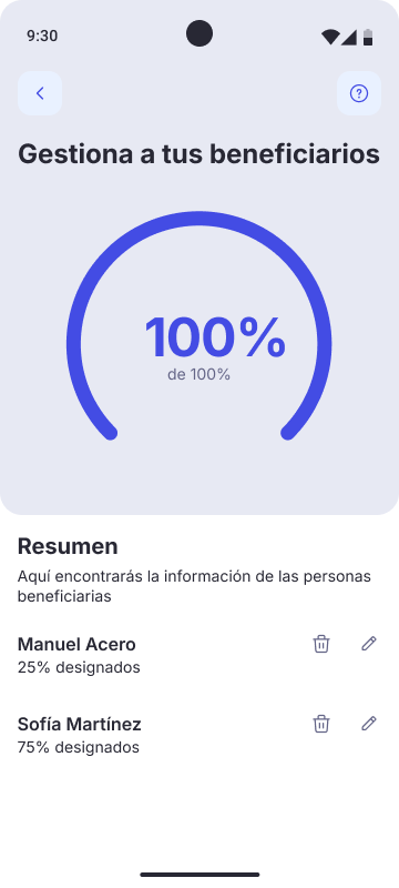 Redesigned experience: clean progress ring with modern design system